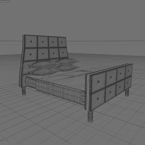 3d 3ds double bed - DOUBLE BED 6 by Carrara1